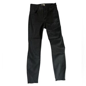 L'AGENCE Black Coated Skinny Jeans Size 25